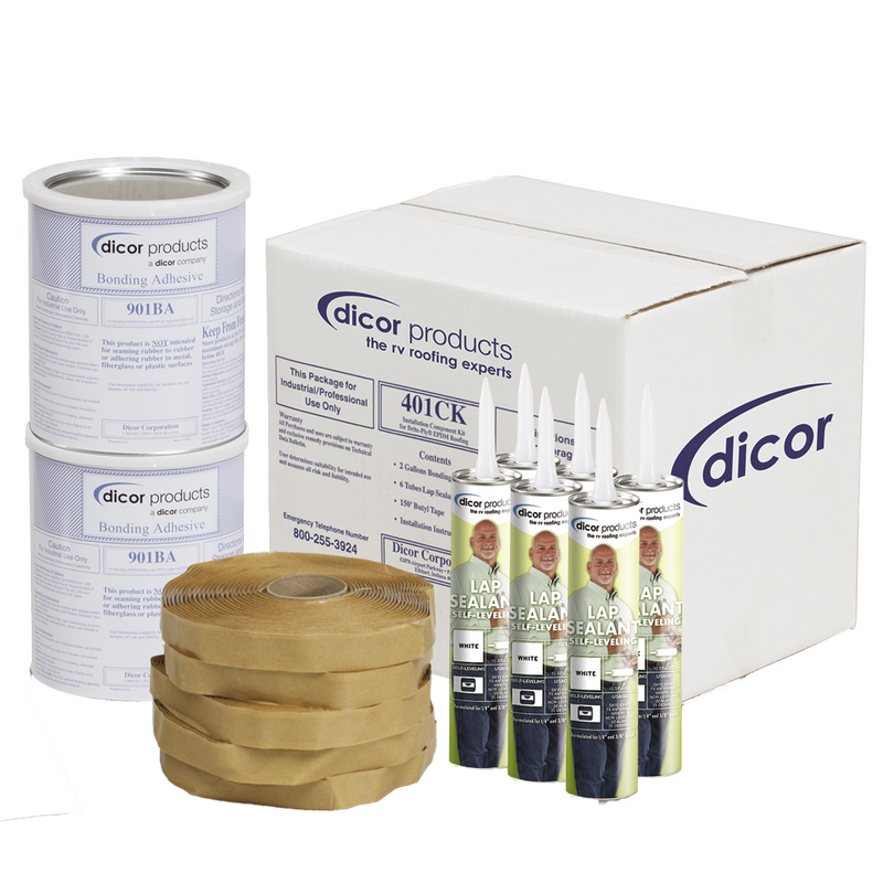 Dicor Installation Kit for EPDM and TPO Roofing - Tan - 401CK-T