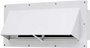 RV Range Wall Vent - Locking Damper Style - Polar White  V2111-13