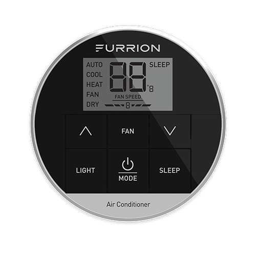 Furrion Single Zone Premium Wall Thermostat - Black -  2021123759  FACW12PA-BL