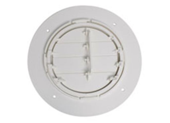4" Adjustable Spaceport Ceiling A/C Vent- Round - White  A10-3357VP