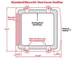 NEW MAXXFAN Vent Assembly 14 x 14 4801K - Northwest RV Supply