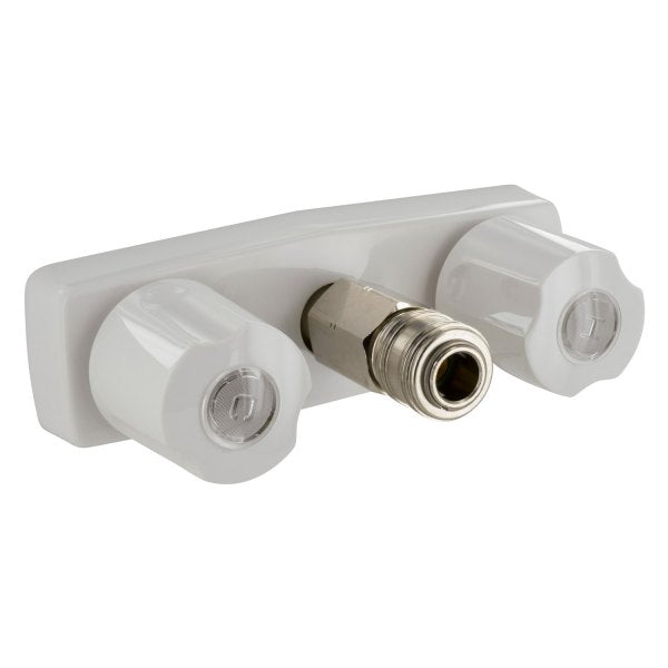 Replacement RV Shower Valve For D&W Spray Away 4" With Quick Connect - White  PF213248