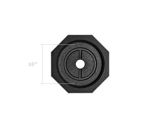 SnapPad BF Single For 10" Octagonal Jack Feet - 13.25" Diameter - BF10SP1