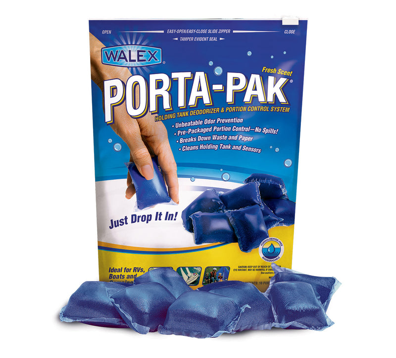 Porta-Pak RV Toilet Freshener - 10 Per Bag - Natural Scent  PPRV10