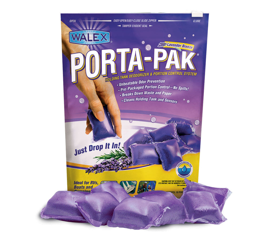 Porta-Pak RV Toilet Freshener - 10 Per Bag - Lavender Scent  PPRV10LAV