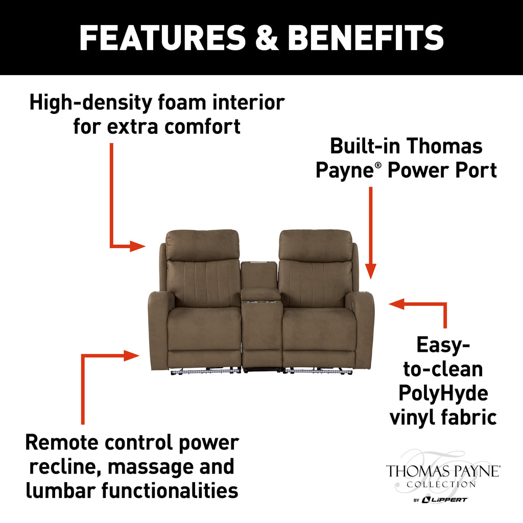 Thomas Payne  Seismic Theater Seating Set 67" - Grummond