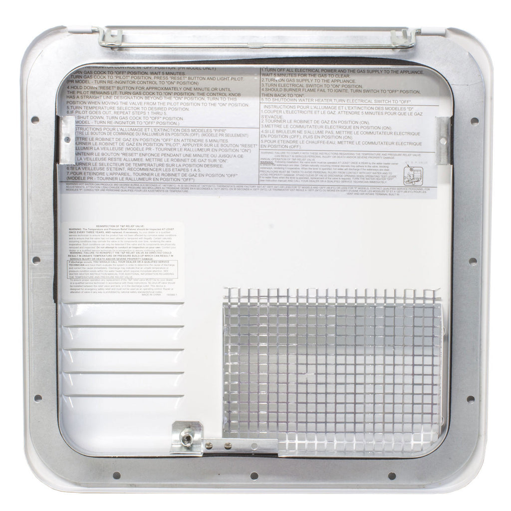 Suburban RV Water Heater Door - 6 gallon - White  6261APW